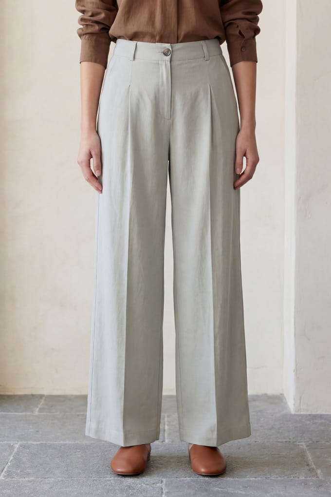 Comfort Plissé Recht Gemaakte Broek
