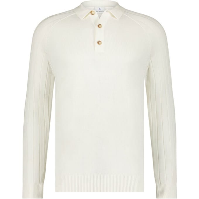 Blue Industry Polo met lange mouwen