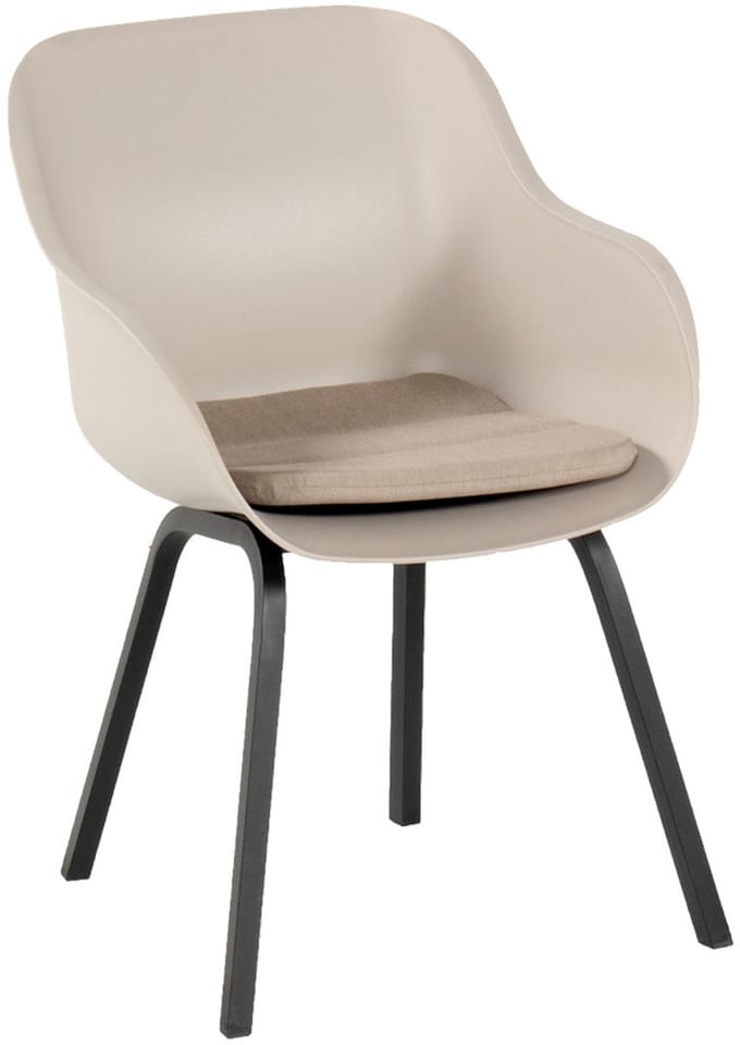 Hartman Le Soleil Element dining armstoel - Soft taupe/Black