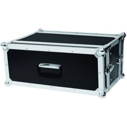 Roadinger CO DD 19 inch rack 4 HE Hout Incl. greep