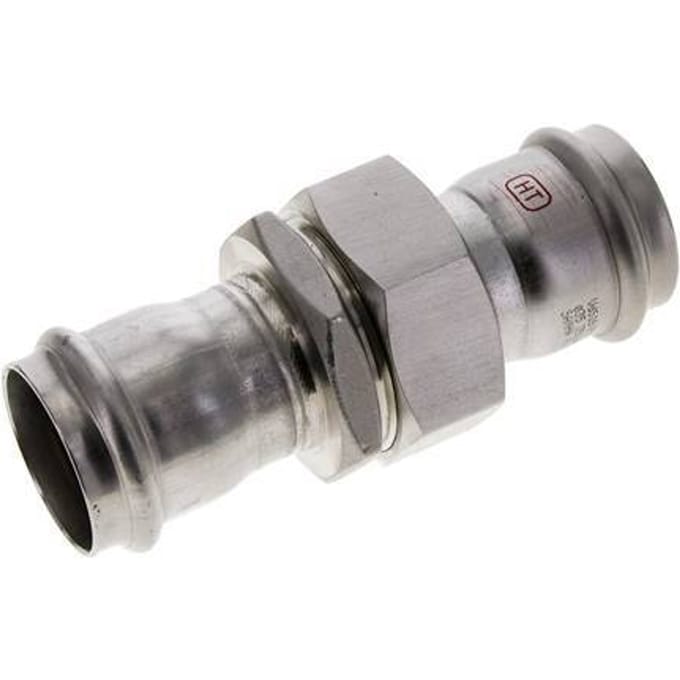 Perskoppeling wartelmoer - 35mm Persmof - RVS Vlakke Afdichting