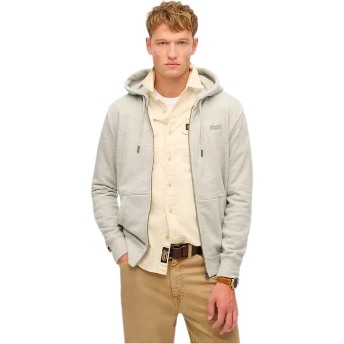 Hooded sweatshirt met rits Superdry Logo Essential