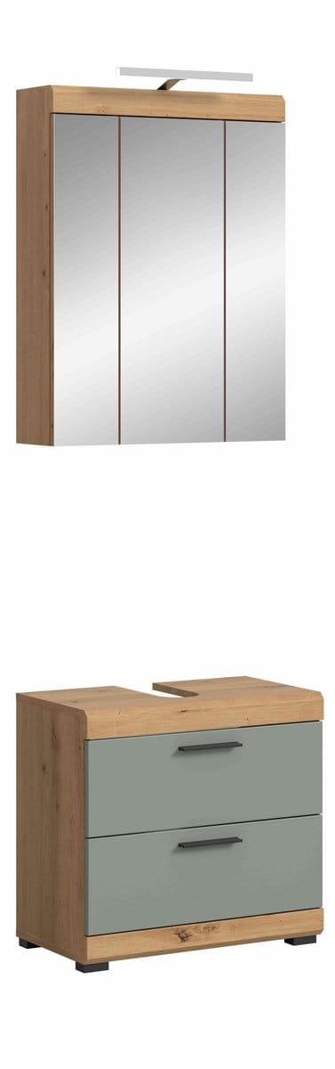 Scout badkamercombinatie salie MDF TZ Artisan eiken NB - 37x60x191cm