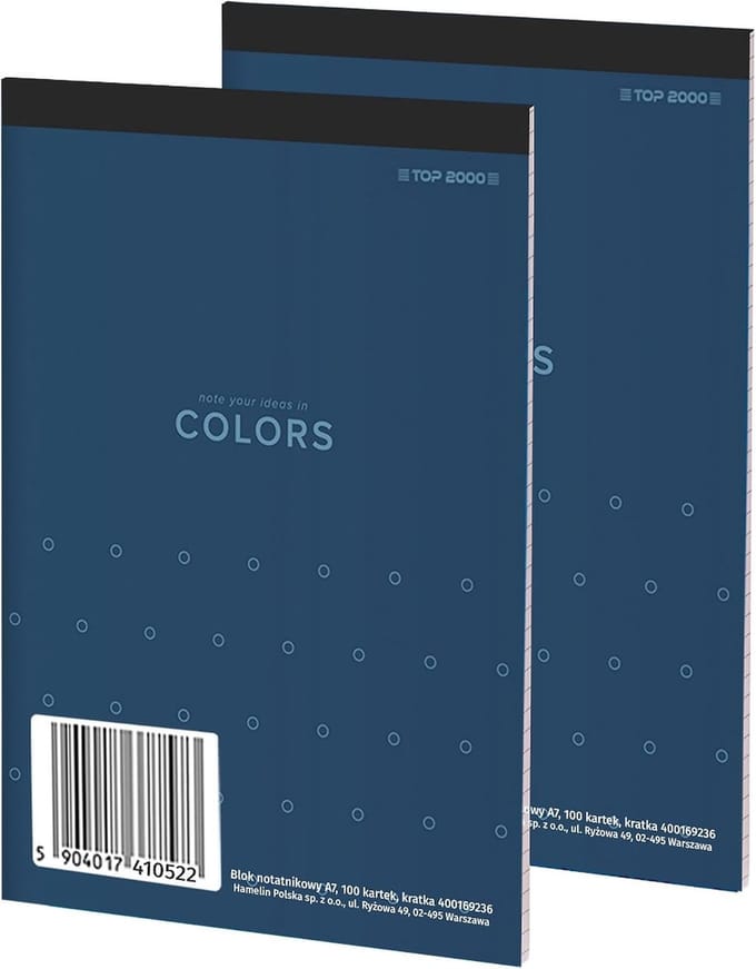 Notitieblok A7 - Blauw - 100 vellen - Geruit Papier - Voor Kantoor en Thuis