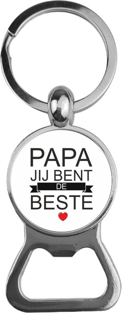Bieropener Glas -  Papa Jij Bent De Beste