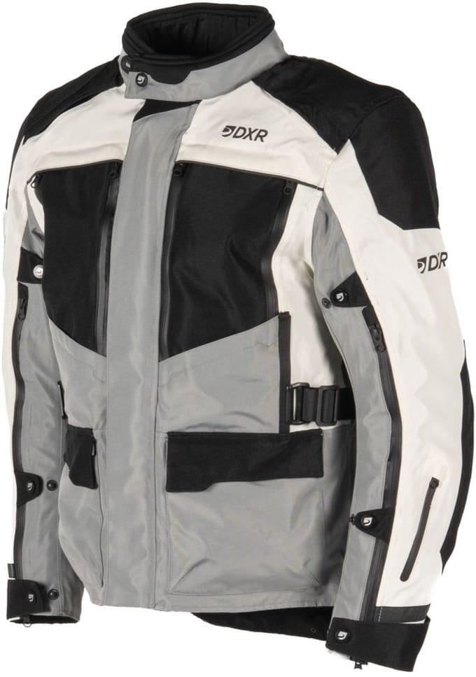 DXR Motorjas - Cairo - Grijs/Beige/Zwart - M