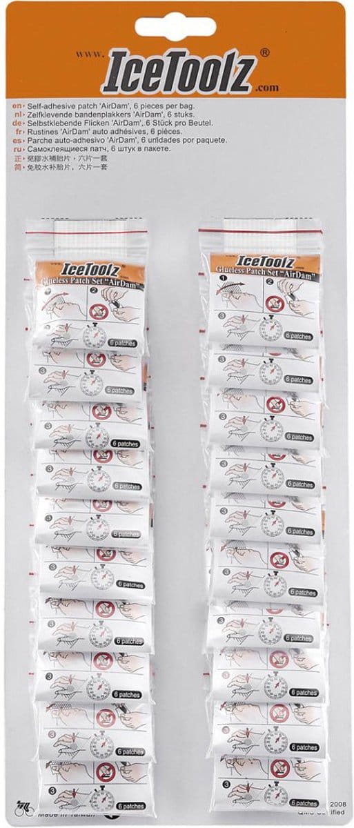 Zelfklevende bandenplakkers IceToolz 24056H2 - 20 sets