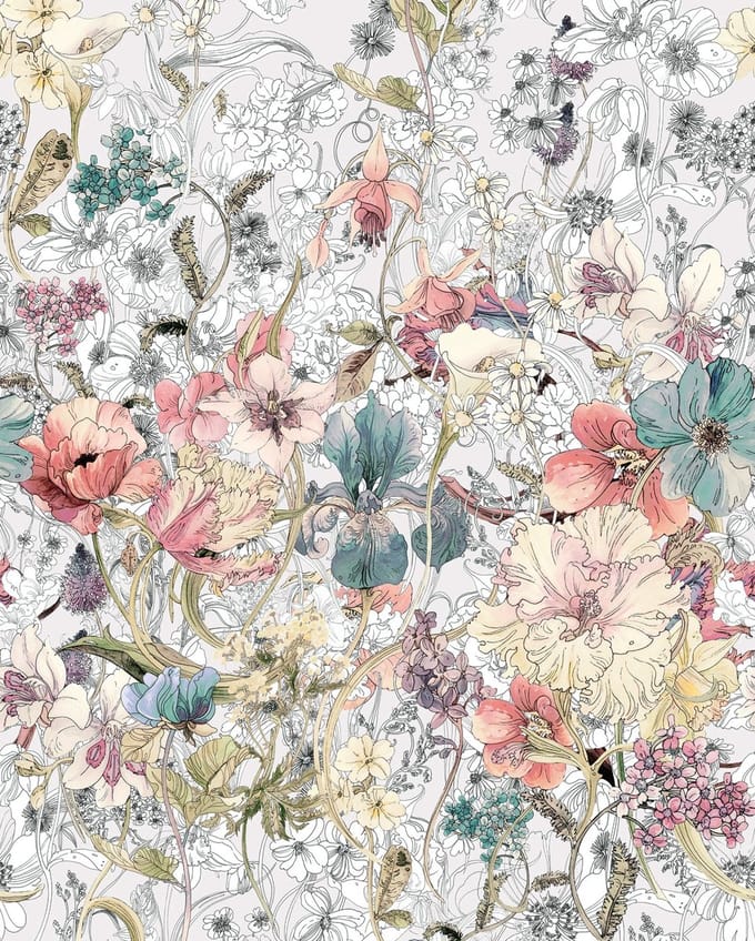 Fotobehang - Magic Meadow 200x250cm - Vliesbehang