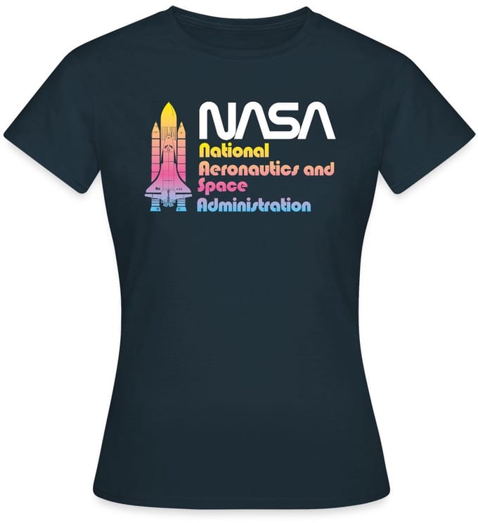 NASA National Aeronautics And Space Administration T-Shirt Dames