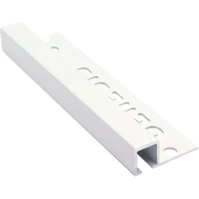 Genesis Hoekprofiel - Aluminium Wit - 10x10mm 2,7m