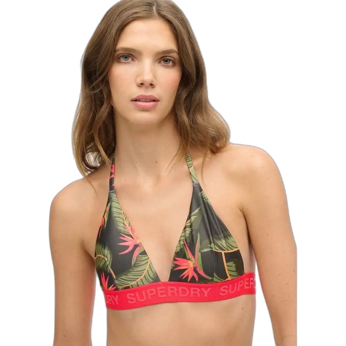 Superdry - Triangelbikinitop met logo - Dames - Badpakken