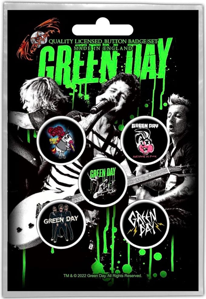 Green Day - Revolution Badge/button - Set van 5 - Multicolours