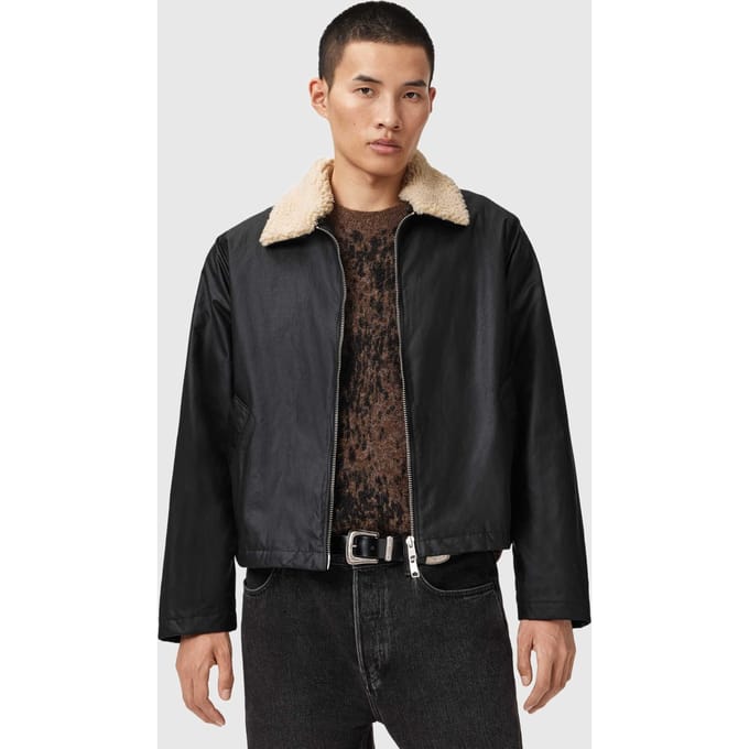 AllSaints Boston Jacket Black Taglia: M | Bomber Outlet | Uomo | Nero