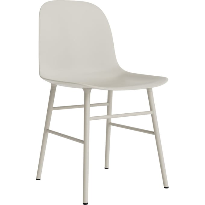 Normann Copenhagen Form stoel met metalen frame - NormannCopenhagenFormLightGrey