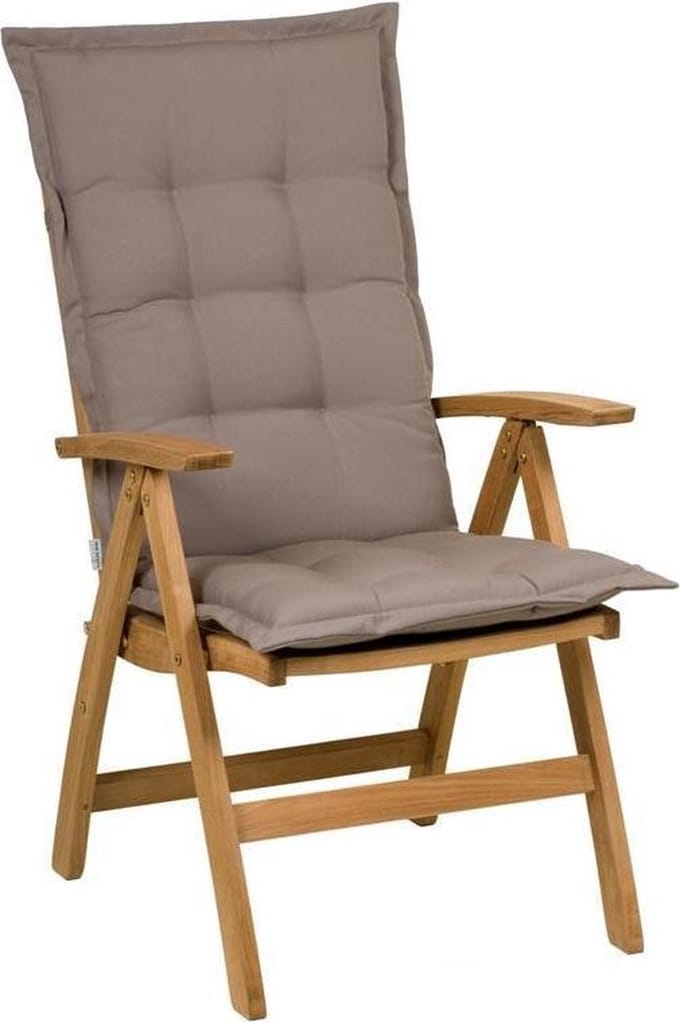 Tuinkussen Hoge Rug dralon Uni Taupe