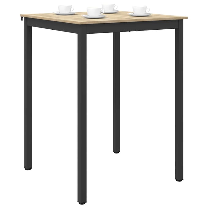 vidaXL - Staande - Bartafel - Bewerkt - hout - Vierkant