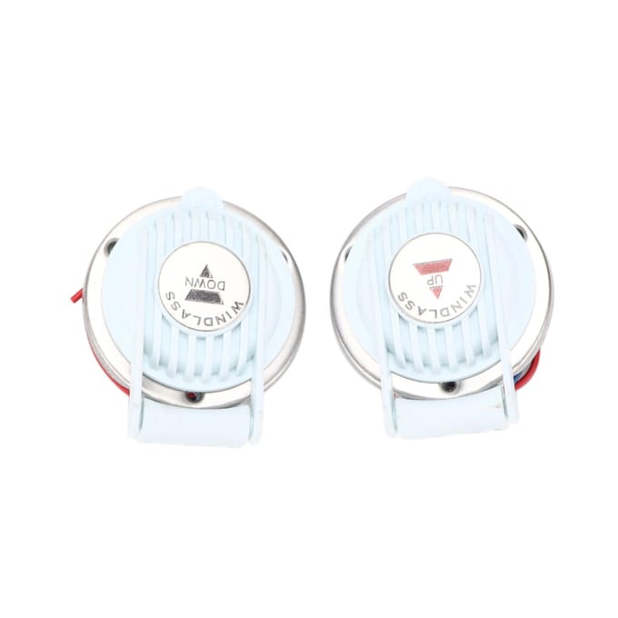 2 stuks Lier Voetschakelaar Omhoog en Omlaag Wit Handsfree Universeel voor Marine Boot Schip Anker DC white