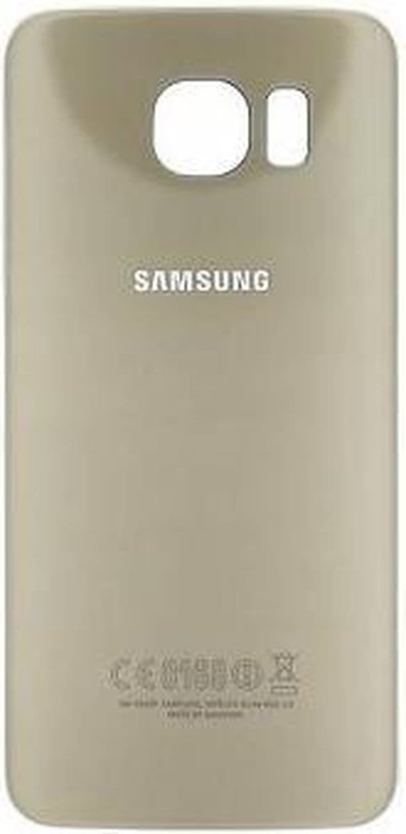 ** Batterij Cover Geschikt voor Samsung Galaxy S6 Edge – Goud**