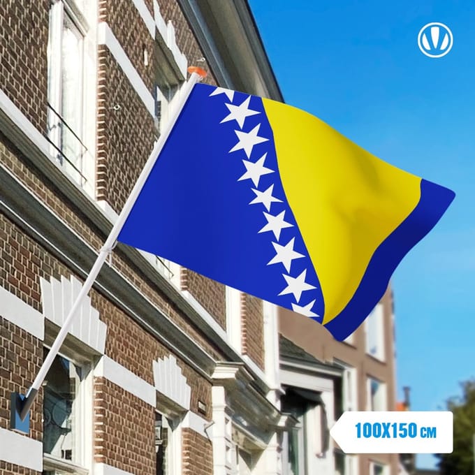 Bosnische vlag 100x150cm - Spunpoly
