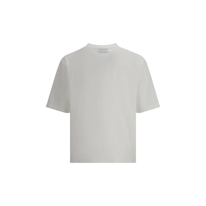Dsquared2 t-shirt wit man logo geborduurd