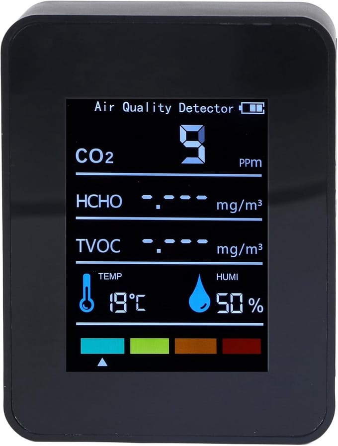 CO2 Meter - Hygrometer - Luchtkwaliteitsmeter - luchtcontrole