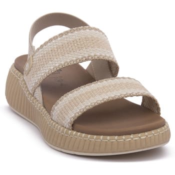 Sandalen met sleehak Jana BEIGE SANDAL