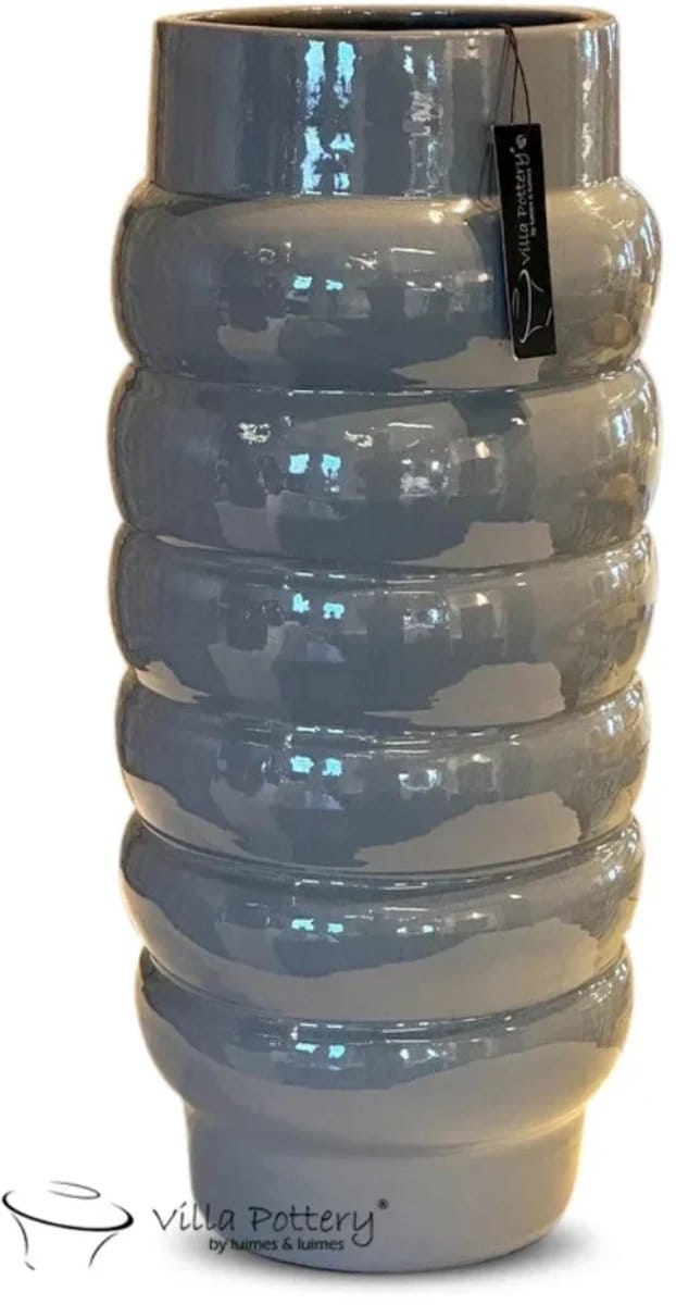 Vaas - Villa Pottery - Decoratie - Woondecoratie - Keramiek - Michelin 2 - Blue Grey