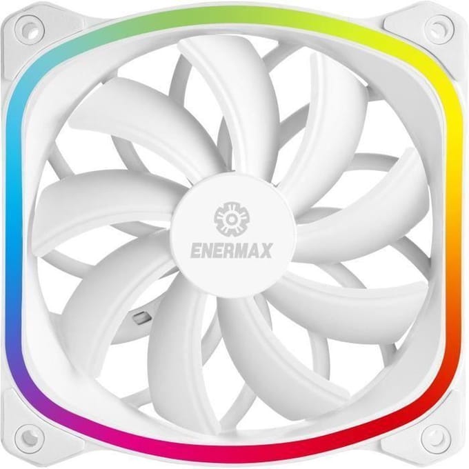 koeler Enermax 120*120 SquA RGB single Fan Pack branden