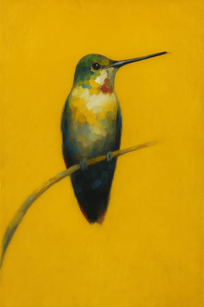 Hummingbird Right - Mint by Michelle decoupage papier - A3