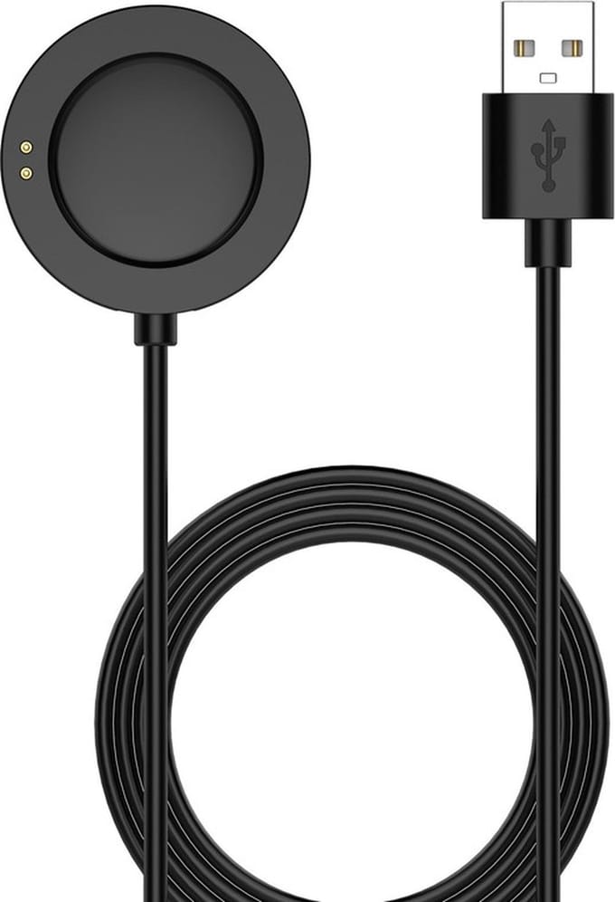Oplader - USB oplaadkabel - geschikt voor Xiaomi Watch 2 Pro - magnetisch - 1 meter - zwart