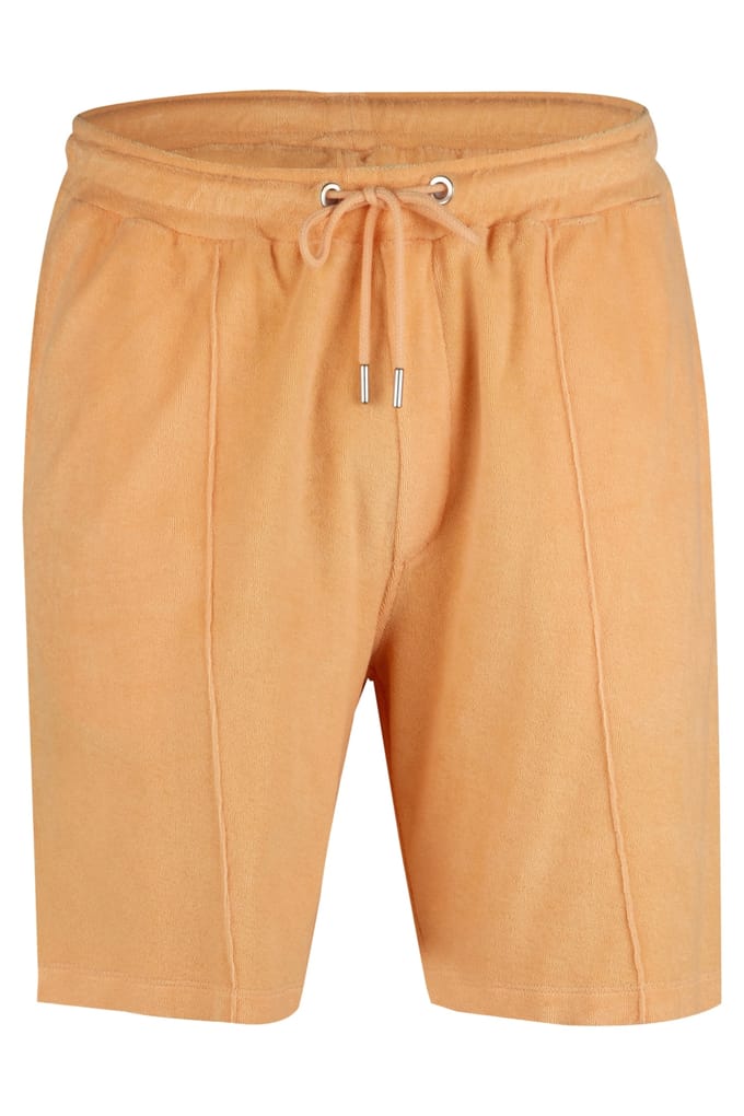 Stenströms Terry Pleated Shorts Light Orange Taglia: L | Pantaloncini Outlet | Uomo | Arancione