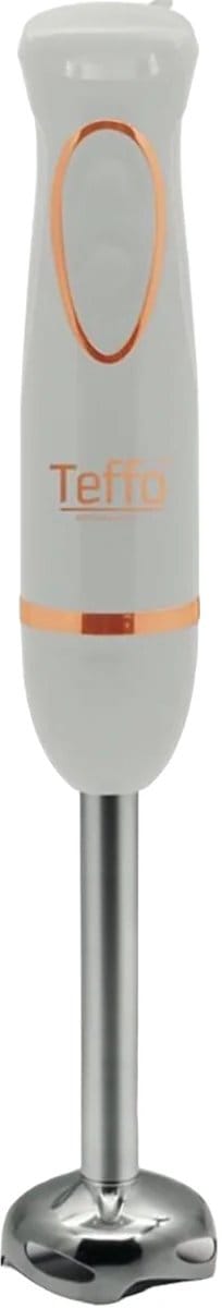 Teffo Staafmixer - 2 Snelheden & ergonomisch Handgreep, afneembare Staaf - 200Watt - Wit / Rosé Goud