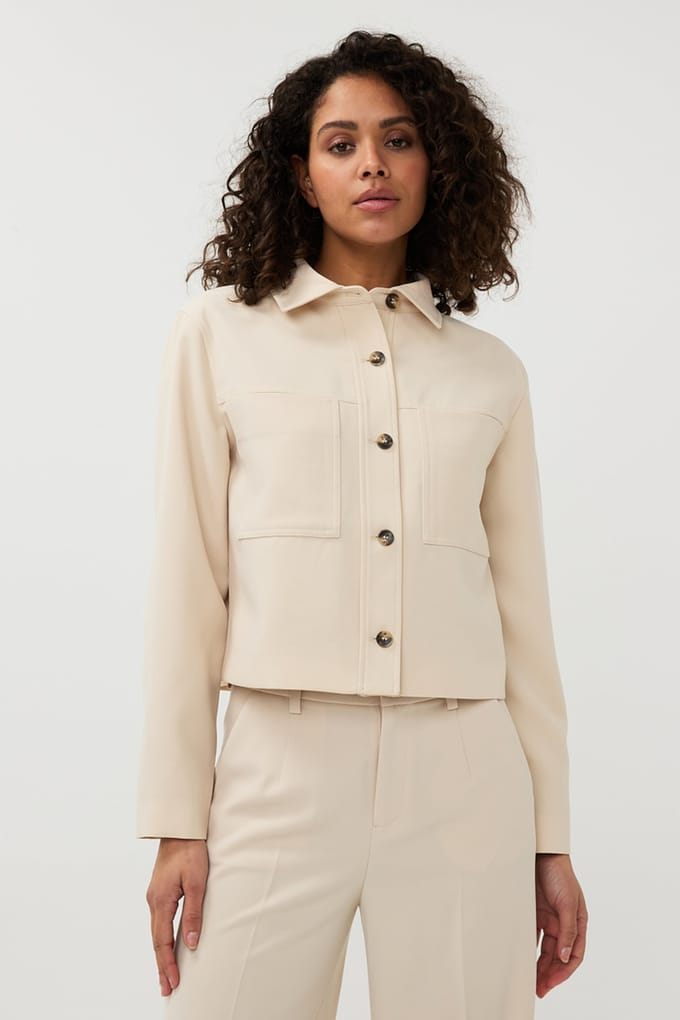 EsQualo Jacket Short Basic Sand Taglia: 36 | Giacche corte Outlet | Donna | Marrone