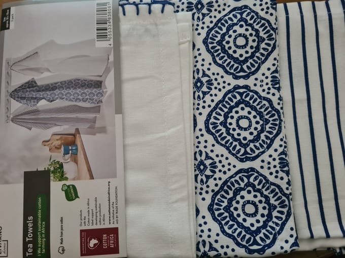 Livarno home Theedoeken - 3 stuks - 50x70cm - 3 Verschillende