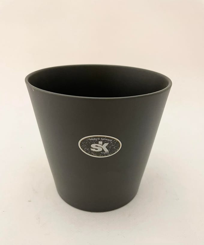 Bloempot Venetia mat zwart 14cm