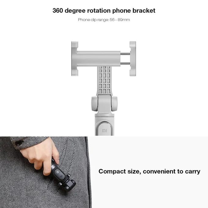 Perche à selfie Xiaomi 2 en 1 noir