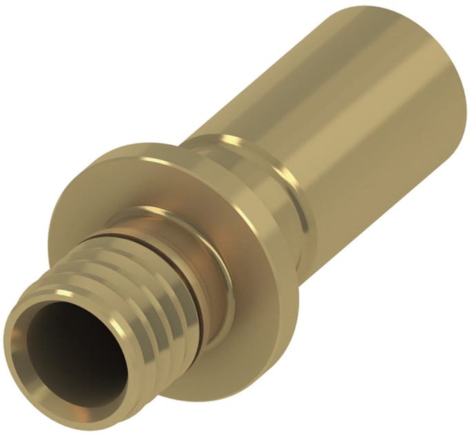 TECE TECEflex perssoldeeraansluiting dimensie 20 op 18 mm CU, siliciumbrons, 716320