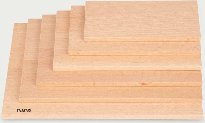 tickit® Natural Architect Rectangular Panels - 6 stuks