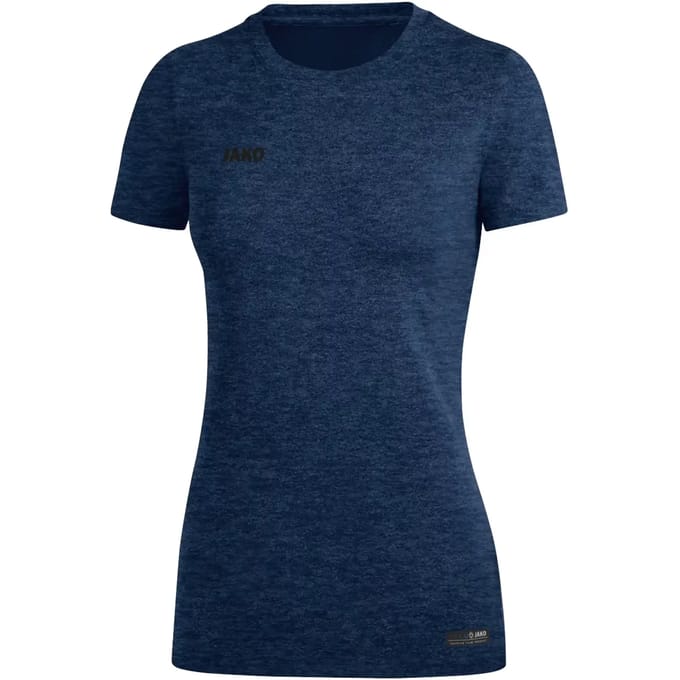 Jako Premium Basics T-Shirt Dames - Marine Gemeleerd | Maat: 42