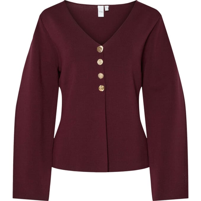 Y.A.S Yasmikkala ls knit cardigan s. port royale