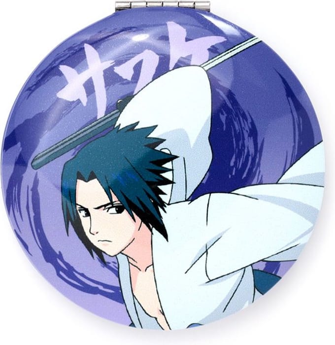 Spiegeltje Make-Up Compact Klep - Naruto Ninja Manga - Madara Uchiha - 6.5x6.5x1cm