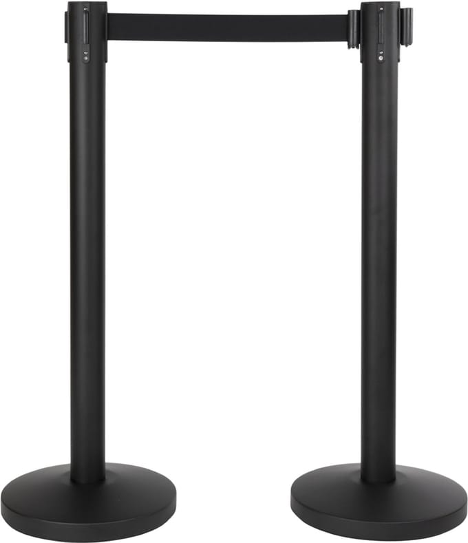 Securit® Budget-set met intrekbare afzetting in zwart