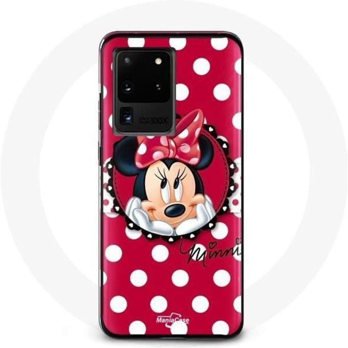 Coque pour Samsung Galaxy S20 Ultra Minnie Mouse Dessin animé Rouge