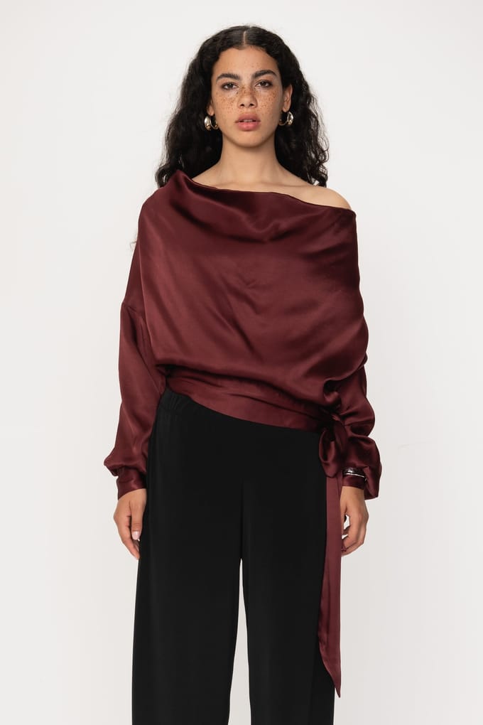 VIVEH Suhail Burgundy Größe: 40 | Longsleeves Outlet | Damen | Braun