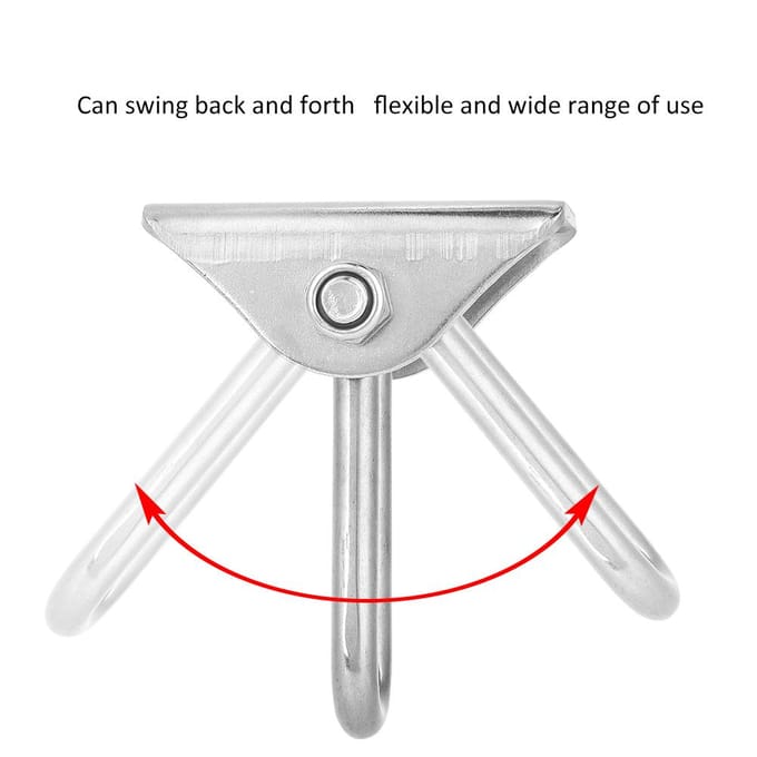 RVS U-type Ophang Schommelhaak Vaste Plaat Hangmat Hangstoel Accessoire
