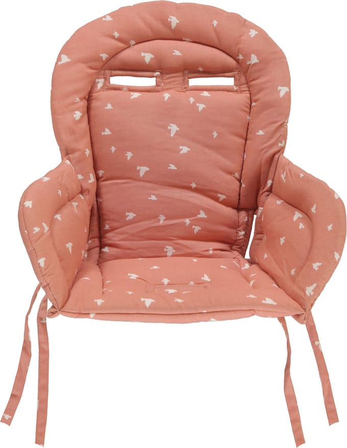 Briljant Baby Stoelverkleiner Birds Ash Rose