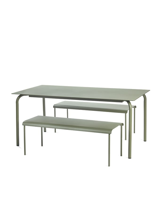 Serax Vincent Van Duysen August tuin tafel 170x90cm H73.5cm eucalyptus groen