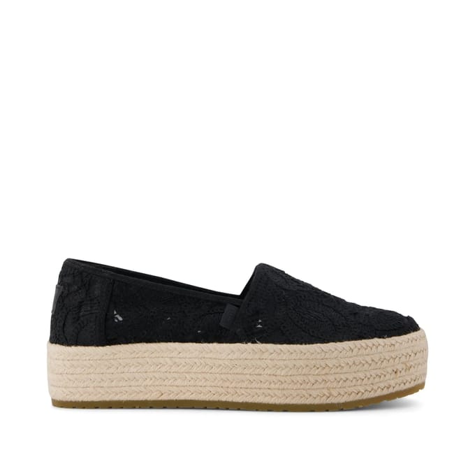 Platform Crochet Espadrilles Dames Toms Valencia