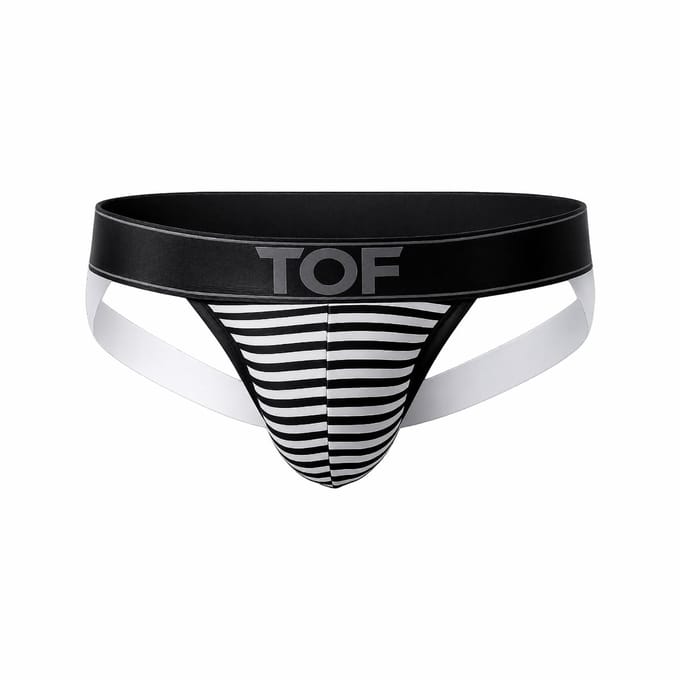 TOF Paris Sailor Jockstrap Black - MAAT M - Heren Ondergoed - Jockstrap voor Man - Mannen Jock