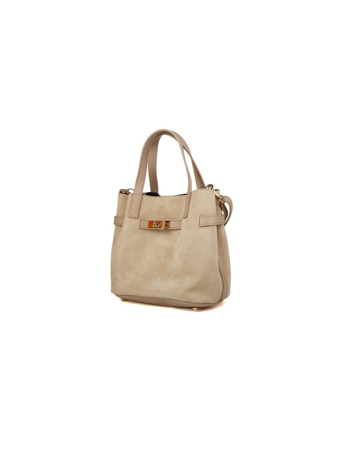 Giulia Monti Schoudertas Grijs Beige